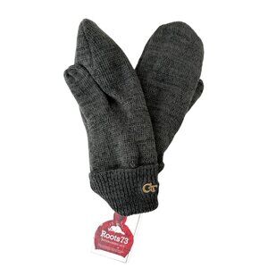 NEW Roots73 NCAA Grey Maplelake Knit Mittens Georgia Tech Size L/XL